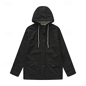 baratos jaqueta ativa-Mulheres Jaqueta casual Jaquetas de chuva impermeáveis Capas de chuva Prova-de-Água A Prova de Vento Zíper Bolsos Moda Ao ar livre Tecido Para Noite Final de semana Zíper Padrão Com Capuz Normal