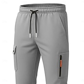 cheap Sweatpants-Men&#039;s Tactics Sweatpants Joggers Trousers Drawstring Pocket Elastic Waist Plain Comfort Sports Outdoor Daily Fashion Casual Black White Micro-elastic