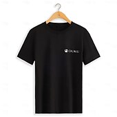 ieftine Tricouri și maieuri pentru bărbați de elită-Bărbați Imprimeu Tricou Tee Top 100% Bumbac Manșon scurt Grafic Cămaşă Alb Gri Tricou confortabil Stradă Sport exterior Îmbrăcăminte de designer de modă