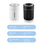 tanie Nawilżacze i osuszacze powietrza-180 ml mini nawilżacz powietrza USB elektryczny do domu i biura, montowany na biurku w pojeździe, kolorowy nawilżacz