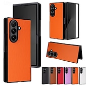 economico Cover Samsung-telefono Custodia Per Samsung Galaxy Piegatura a Z 7 Z Fold 6 Z Fold 5 Z Fold 4 Copertura Posteriore Resistente agli urti Retrò TPU Pelle PU