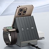 お買い得  ワイヤレス充電器-ワイヤレスチャージャー ワイヤレス充電パッド ワイヤレス充電スタンド 折りたたみ式充電ステーション MagSafe ユニバーサル 磁石バックル 用途 携帯電話 Apple Watch Series 4 AppleWatchシリーズSE / 6/5/4/3/2/1 Apple Watch Series 3