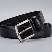 economico Cinture da uomo-Per uomo Cintura Fibbia automatica Rilascio rapido Pelle PU Lega Durevole Regolabile Semplice Nero Cammello All'aperto Quotidiano Cintura Vita