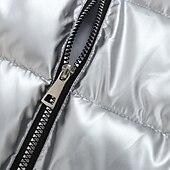 levne Pánská péřová vesta-Pánské Puffer Vesta Kamizelka Vesta Dovolená Denní Rande Módní Na běžné nošení Podzim zima Kapsy Polyester Zahřívací Pohodlné Pevná barva Zip Kapuce Běžný Stříbrná Černá Rubínově červená Tmav