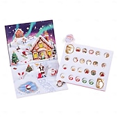 ieftine Calendarul Adventului-Brățări calendar de Advent de Crăciun 2025 pentru fete, kit de confecționare bijuterii DIY de 24 de zile cu 22 de mărgele cu pandantive și 2 brățări reglabile, cadou de numărătoare inversă de Crăciun