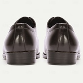 Herrbruna oxfordskor med slät tå – polerade läderskor med snörning för kontor, affärsmöten och dagligt arbete billiga Klassiska Klädskor-Herrbruna oxfordskor med slät tå – polerade läderskor med snörning för kontor, affärsmöten och dagligt arbete