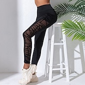 Χαμηλού Κόστους Γιόγκα κολάν &amp; καλσόν-Γυναικεία Παντελόνι συμπίεσης Γιόγκα κολάν Με τσέπες Έλεγχος κοιλιάς Ψηλή Μέση Γυμναστήριο Αθλητικά Τρέξιμο Παντελόνια Φούστες Συμπαγές Χρώμα Μαύρο Φθινόπωρο Αθλητισμός Ρούχα Γυμναστικής