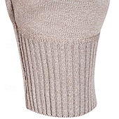 preiswerte Herren Strickjacke-Herren Pullover Kleid Pullover Strickjacke Strickpullover Gerippt Stricken Kurz Gestrickt Gerippt Einfach V Ausschnitt Mode Schals Lässig Alltagskleidung Bekleidung Frühling Herbst Schwarz Marineblau