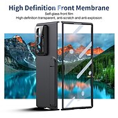 Недорогие Чехлы для Samsung-телефон Кейс для Назначение SSamsung Galaxy Z-образный сгиб 7 Z-сгиб 6 Z Fold 5 Z Fold 4 Кейс на заднюю панель и протектор экрана Откидная подножка Защита от удара Ретро