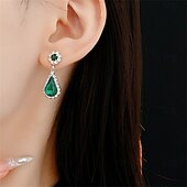 Недорогие Комплекты украшений-Набор украшений 2 Черный Цирконий Хром Серьги Ожерелья Жен. Элегантный стиль Винтаж Мода Старинный Классический Комплект ювелирных изделий Назначение Свадьба Для вечеринок День Святого Валентина