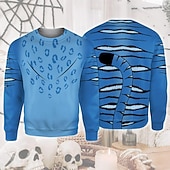 economico Grafica di personaggi di cartoni animati e film-Cacciatori di demoni KPop Saja Boys Cacciatrice Tigre Derpy Felpa Maglione Personaggio Grafico Per Per uomo Per donna Unisex Adulti Halloween Carnevale Stampa 3D Performance Con il fumetto