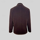 billiga Blazers och kostymer-Dam Kavaj Bekväm Ficka Mode Färgblock Helgdag Helgen Öppen front Normal Nedvikt Normal Långärmad Ytterkläder Brun Höst
