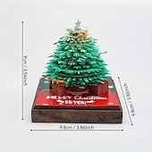 economico Calendario dell&amp;#39;Avvento-Blocco note 3D, calendario di Natale 2026, calendario 3D, calendario creativo da scrivania con luce, creativo, intaglio di carta da strappare, orologio, calendario per regali di Natale, regali di