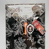 お買い得  ハロウィンステッカー-本を使ったゴシックなブラインドデート、不気味な本を使ったハロウィーンの魔女のブラインドデート、幽霊のようなブラインドボックス、ハロウィーン愛好家へのサプライズ、ステッカーとキーチェーン、DIY愛好家へのギフト