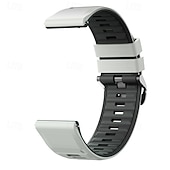 baratos Pulseiras de relógio Samsung-Pulseiras de Relógio para Samsung Galaxy Watch Ultra 47mm, Watch 8 Classic 46mm, Watch 6 Classic 47mm, Watch 5 Pro 45mm, Watch 4 Classic 47mm Aço Inoxidável Silicone Substituição Alça Dois tons