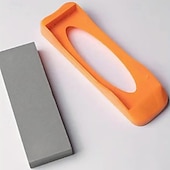 economico Utensili e gadget da cucina-2 pietre per affilare a doppia faccia con elevata durezza – base in plastica antiscivolo, affilacoltelli manuali per coltelli da cucina, colori casuali
