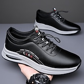 cheap Men's Sneakers-Men's White Athletic Sneakers with Arch Support – Lightweight Casual Walking Shoes for Daily Wear, Travel and Street Style