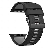 levne Řemínky na Apple Watch-Sportovní řemínek kompatibilní s Apple Watch 42 mm 44 mm 45 mm 49 mm odolný kovový řemínek s nastavitelnou kovovou sponou a silikonovým řemínkem pro iWatch Ultra 2 Series 9 8 7 SE 6 5 4