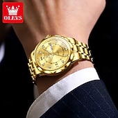 halpa Mekaaniset kellot-OLEVS 6727 Miesten Kello Alkuperäinen Ylellinen Automaattinen Mekaaninen Kello Vesitiivis Kalenteri Viikko Ruostumatonta Terästä Kello