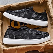 abordables Baskets-Baskets décontractées bleues pour hommes avec un design dégradé, chaussures à lacets confortables pour le streetwear, l&#039;université et les tenues quotidiennes