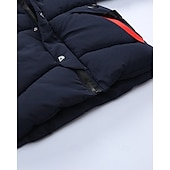 preiswerte Mädchen Daunen- und Parkajacke-Kinder Jungen Daunenmantel Kapuzenjacke Oberbekleidung Buchstabe Langarm Reißverschluss Tasche Mantel Outdoor Täglich Schwarz Rote Marineblau Winter Ab 4 Jahren