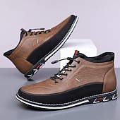 preiswerte Sneaker für Herren-braune High-Top-Wanderschuhe für Herren – bequeme Schnürschuhe für große Füße, Reisen und lange Wanderungen
