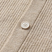 preiswerte Herren Strickjacke-Herren Pullover Strickjacke Gerippt Stricken Normale Oberteile Gestrickt Einfach Kragenlos Urlaub Mode Lässig Alltagskleidung Bekleidung Frühling &amp; Herbst Beige M L XL