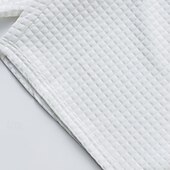 voordelige T-shirt sets voor heren-Voor heren Wafel Shirt T-shirt past 2 stuks outfits T-shirt en korte broek Korte mouw Strakke ronde hals Zomer Effen Modieus Casual Jacquard 2-stuks Vakantie Alledaagse kleding Uitgaan Zwart Wit Khaki