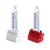 abordables Accessoires pour salle de bains-Machine à presser le dentifrice à roulettes 2 pièces - une méthode de distribution de dentifrice simple et hygiénique !