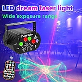 economico luci del proiettore della galassia stella-Luci da palco per feste in discoteca dj - effetto luce laser nordico rgb led illuminazione stroboscopica attivata dal suono con telecomando per interni compleanno halloween karaoke club ktv