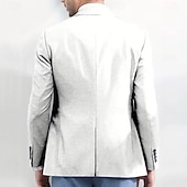 billiga Mäns tryckta kavajer-Halloween Herr Kavaj Utomhus Gata Ledigt Ledigt vardag Brittisk Alla årstider 100% Polyester Skelett 3D-utskrift Knappar Håller värmen Bekväm Enkelknäppt Blazer Vit Brun
