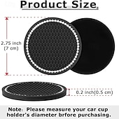 Недорогие Сервис транспортных средств-4 универсальных автомобильных коврика под стакан, нескользящие мягкие аксессуары для салона с кристаллами и бриллиантами, автомобильные органайзеры для подставок под напитки, практичное украшение для