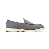 abordables Zapatillas sin cordones y mocasines de hombre-Mocasines sin cordones de ante color tostado para hombre: zapatos casuales livianos para uso diario en la oficina, para ir al trabajo y para el fin de semana.