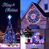 levne Solární řetězec světla-2 ks 10M/33FT 100 LED Korálky Venkovní IP44 Voděodolné Solární Fairy Světelný Řetěz Halloween Svatební Valentýna Dvůr Trávník Zahrada Festivalová Atmosféra Dekorace Měděný Drát Světlo