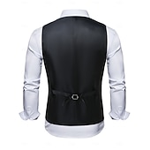 cheap Men's 1920s Costumes-Roaring 20s 1920s Retro Vintage Waistcoat Gentleman Gangster Sequins Sequin Fancy Dress Men's Carnival Costume Christmas Halloween Carnival Cocktail Party Theme Party Bachelorette Party Adults' Vest
