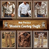 Férfi Paisley Virágminta Etno Ing Nyugati ing Cowboy ing Hosszú ujj Vintage Retro Szabadtéri Napi Munkaruha Ősz & tél Térfogatcsökkenés 3D nyomtatás Elöl két zseb Gombolható ingek Medence Barna olcso férfi nyugati ingek-Férfi Paisley Virágminta Etno Ing Nyugati ing Cowboy ing Hosszú ujj Vintage Retro Szabadtéri Napi Munkaruha Ősz & tél Térfogatcsökkenés 3D nyomtatás Elöl két zseb Gombolható ingek Medence Barna