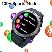 Χαμηλού Κόστους Smartwatch-LOKMAT ZEUS 4 PRO Εξυπνο ρολόι 1.43 inch Έξυπνο ρολόι Bluetooth Παρακολούθηση θερμοκρασίας Βηματόμετρο Υπενθύμιση Κλήσης Συμβατό με Android iOS Γυναικεία Άντρες Μεγάλη Αναμονή Κλήσεις Hands-Free