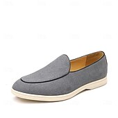 abordables Zapatillas sin cordones y mocasines de hombre-Mocasines sin cordones de ante color tostado para hombre: zapatos casuales livianos para uso diario en la oficina, para ir al trabajo y para el fin de semana.