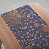 levne Ubrusy-1 Pc Ubrus s květinovým potiskem – Obdélníková dekorace ubrusu pro jídelní stůl restauraci banket a venkovní párty