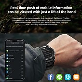 voordelige Smartwatches-LOKMAT ATTACK 3 PRO Slimme horloge 1.39 inch(es) Smart horloge Bluetooth Stappenteller Gespreksherinnering Slaaptracker Compatibel met: Android iOS Dames Heren Lange stand-by Handsfree bellen