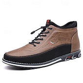 preiswerte Sneaker für Herren-braune High-Top-Wanderschuhe für Herren – bequeme Schnürschuhe für große Füße, Reisen und lange Wanderungen