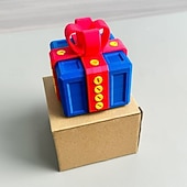 economico I regali-Ornamenti per scatole regalo fastidiose stampate in 3D, divertenti giocattoli, scherzi, puzzle, scatole, scherzi creativi, regali per amici, famiglie, feste, intrattenimento, novità, sorpresa per le vacanze.