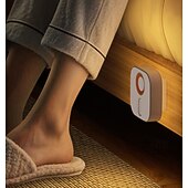 economico Luci notturne plug-in-1 pz 68mm luce di rilevamento umano rbg luce d&#039;atmosfera colorata regolabile dimmerabile luce notturna a led a colori luce da letto spina ue/us