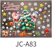 お買い得  ステッカー-クリスマスの窓用ウォールステッカー、スノーフレークの窓用ステッカー、跡が残らない取り外し可能なクリスマスデコレーション、ホリデー気分を盛り上げるデコレーション