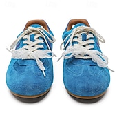 abordables Baskets-Baskets rétro à lacets en daim pour hommes, chaussures décontractées légères pour le style urbain et les tenues de week-end
