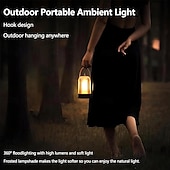 cheap Lamps &amp; Lamp Shades-Vintage Table LampPortable Cordless Lamp Touch Control Stepless Dimmer Rechargeable LED Birdcage Lamp Dimmable Flame Light for Home Bedroom Outdoor Nursery Camping Gift