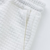 voordelige T-shirt sets voor heren-Voor heren Wafel Shirt T-shirt past 2 stuks outfits T-shirt en korte broek Korte mouw Strakke ronde hals Zomer Effen Modieus Casual Jacquard 2-stuks Vakantie Alledaagse kleding Uitgaan Zwart Wit Khaki