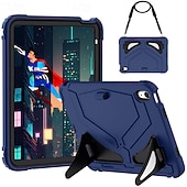 economico Cover per iPad-Tavoletta Custodie cover Per Apple iPad 10a 10,9&quot; Portatile Tracolla con supporto regolabile Armatura Gel di Silice PVC
