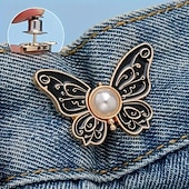 economico I regali-Confezione da 8 fermagli a farfalla staccabili per stringere la vita – fermagli per bottoni di jeans regolabili senza cuciture, stringivita istantaneo per jeans larghi, regolatore di vita rimovibile in 8 colori