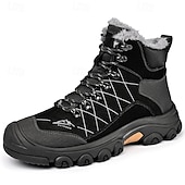 economico Stivali invernali e neve-stivali tattici invernali da uomo con fodera in pelliccia: caldi stivali da trekking militari impermeabili per la sopravvivenza all'aperto, il campeggio e il freddo